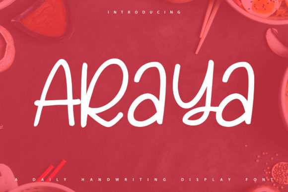 Araya: A Handwritten Font for Modern Web Design