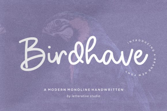 Birdhave Font for Handmade Creations
