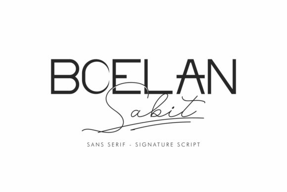 Boelan Sabit: A Charming Font for Handmade Creations