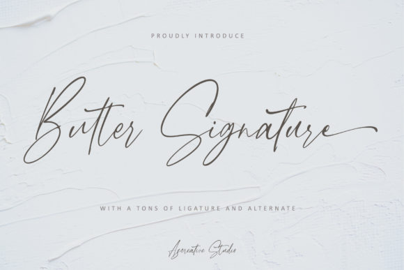 Butter Signature Font for Business Branding