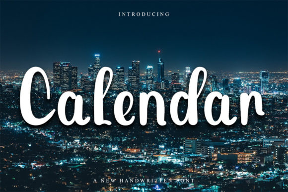 Calendar Font for Business Branding