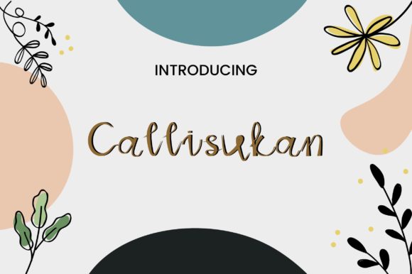 Callisukan: A Playful Script Font for Editorial Design