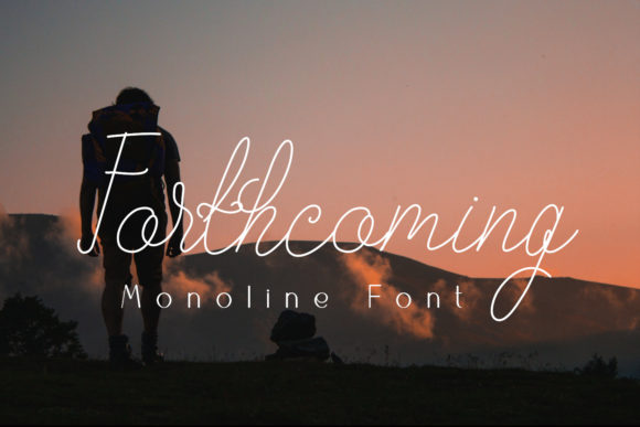 Forthcoming Font for Handmade and Commercial Design