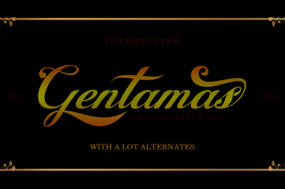 Gentamas: A Bold Handwritten Font for Craft Projects