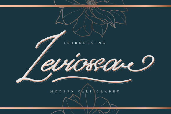 Leviossa: A Handwritten Font for Editorial Elegance