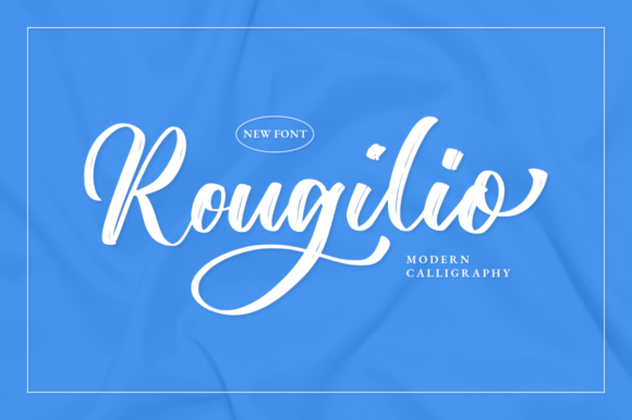 Rougilio: A Script Font for Elegant Editorial Design