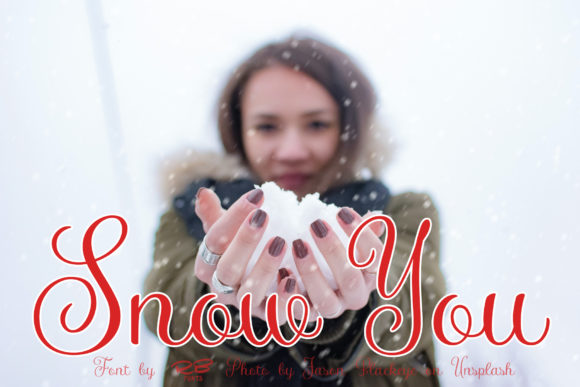 Snow You: A Handwritten Font for Creative Makers