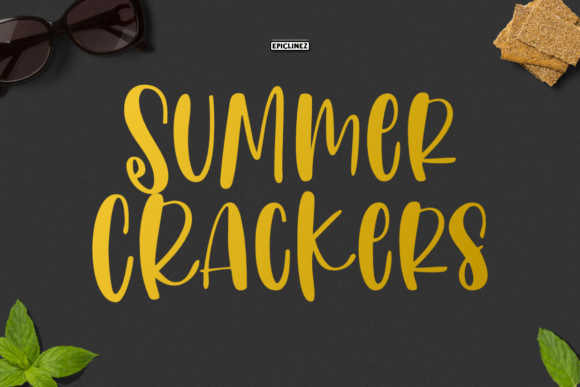 Summer Crackers: A Quirky Font for Creative Branding