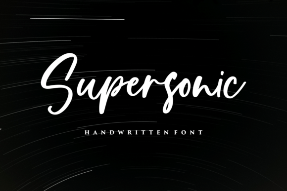 Supersonic: A Modern Handwritten Font for Editorial Design