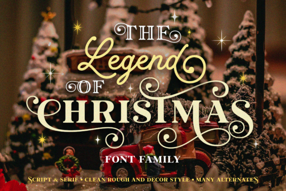 The Legend of Christmas Font for Modern Web Design