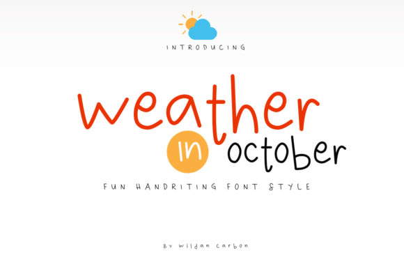 Weather in October Font for Branding Projects