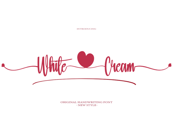 White Cream Font for Handmade Projects