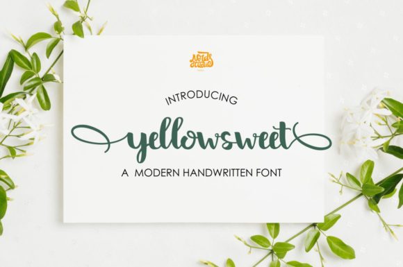 Yellow Sweet: A Delicate Font for Your Brand's Touch